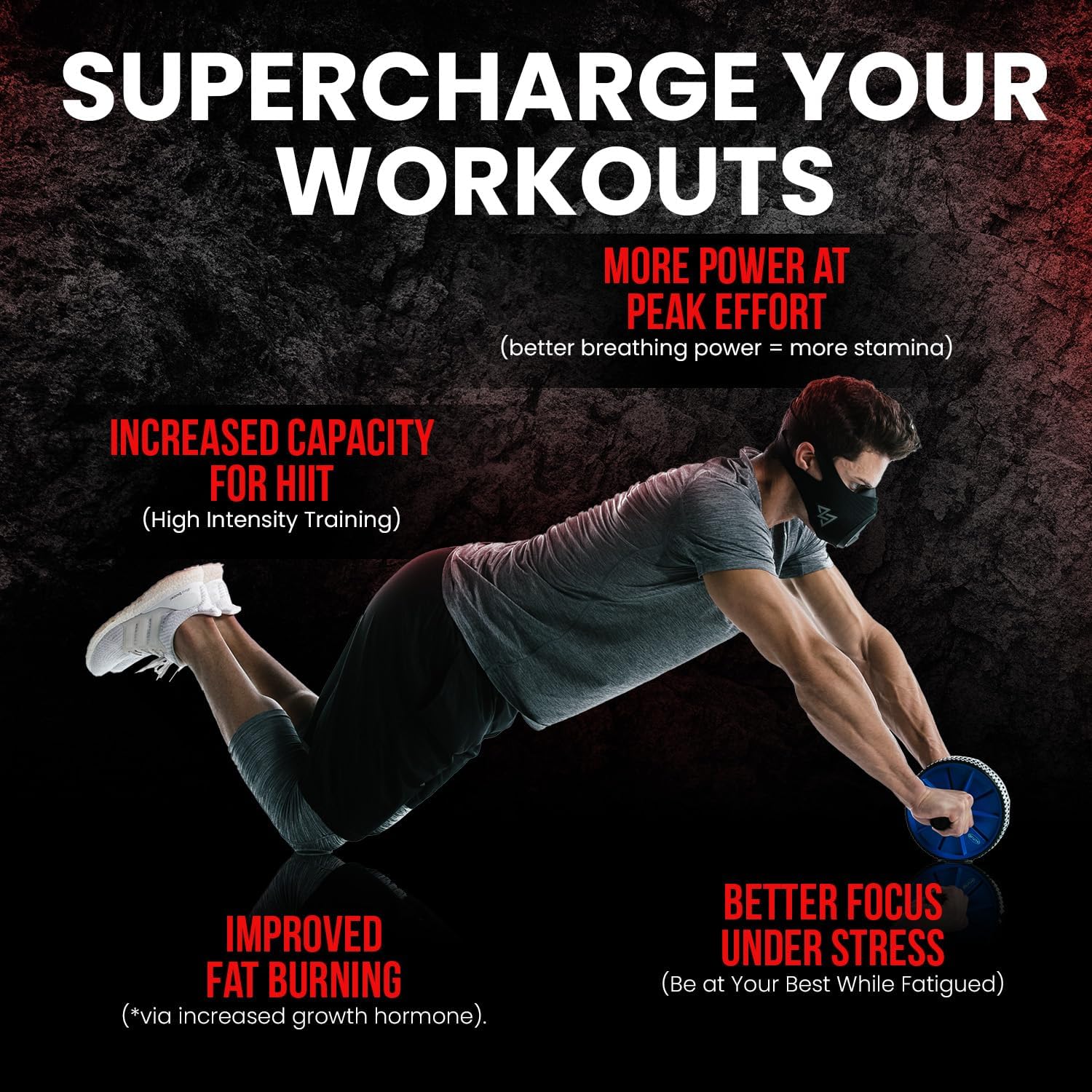 Trainingmask 3.0 - Elevation Training Mask 3.0 - Stamina, Performance, Altitude Running Mask, Clinically Proven & Patented (Medi