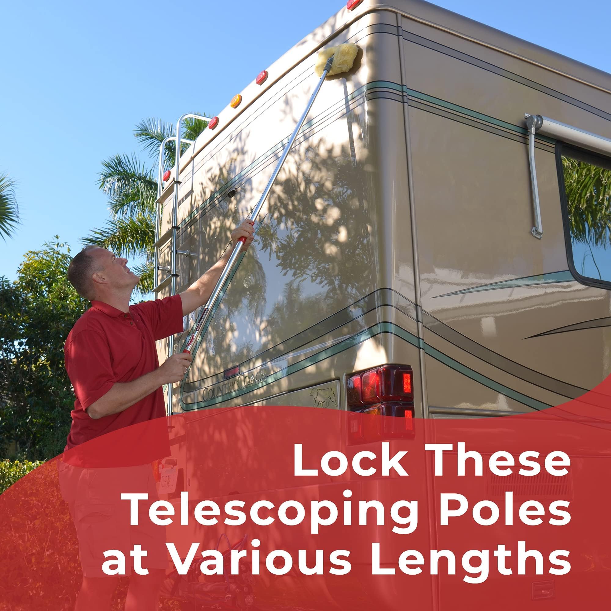 Shurhold 833 6' Telescoping Extension Handle With 40''-72'' Locking Length