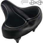 Bikeroo Oversized Comfort Bike Seat Most Comfortable Replacement Bicycle Saddle - Fit For Exercise And Outdoor Bikes Suspension