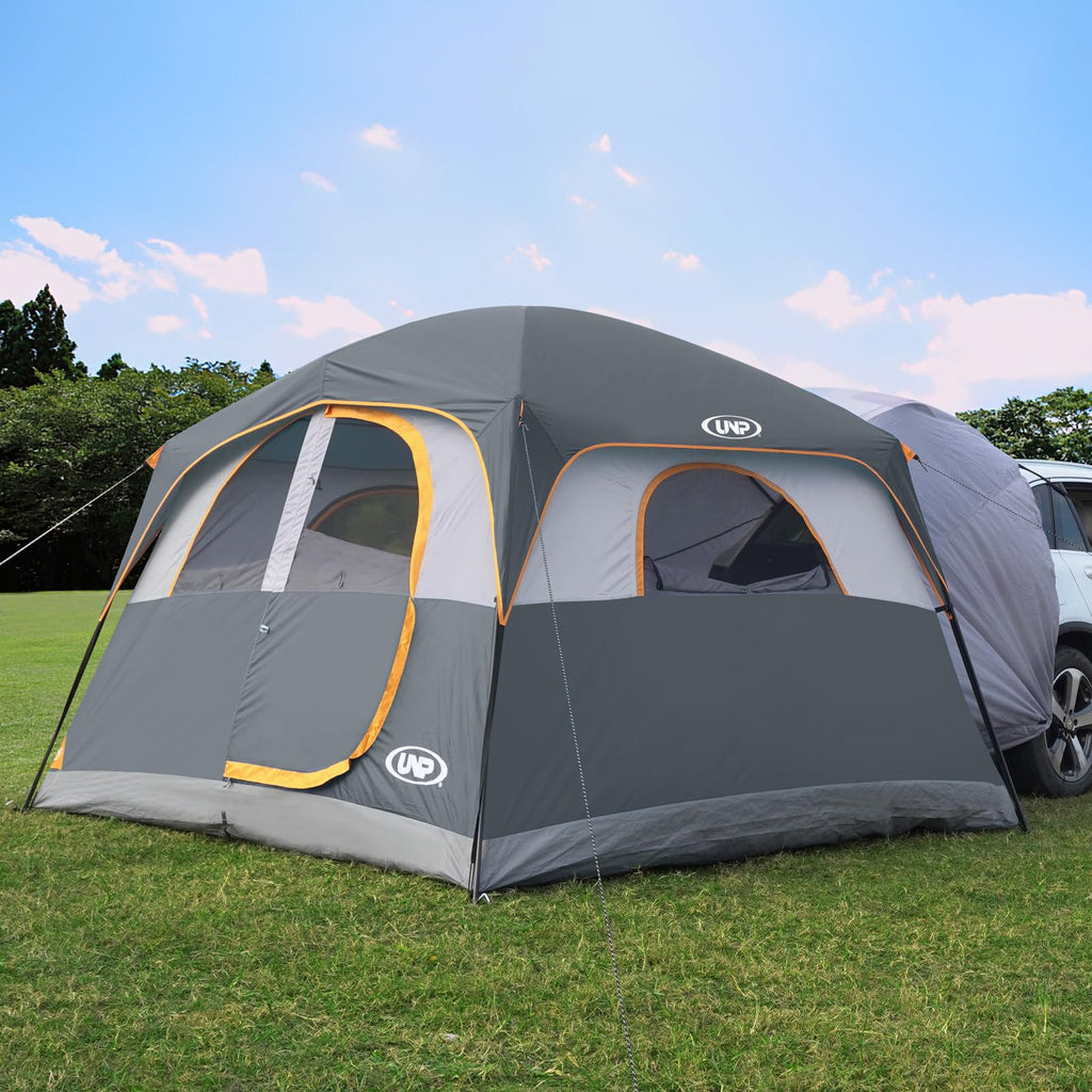 Unp Suv Tent For Camping, 6-Person Car Camping Tents, Suv Tailgate Tent For Outdoor, Easy Set Up With Rainfly 10'X9'X78In(H) (Gr