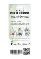 No Worry Sports Original Stroke Counter With Universal Golf Glove Fastener
