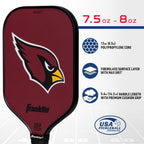 Franklin Sports Nfl Arizona Cardinals Pickleball Paddle - Pickleball X - Polypropylene Core, Team Logo - Nfl Official Licensed P