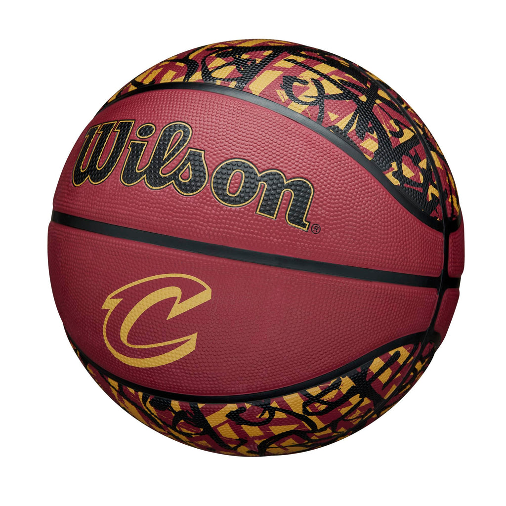 Wilson Nba Team Graffiti Basketball - Cleveland Cavaliers, Size 7-29.5''