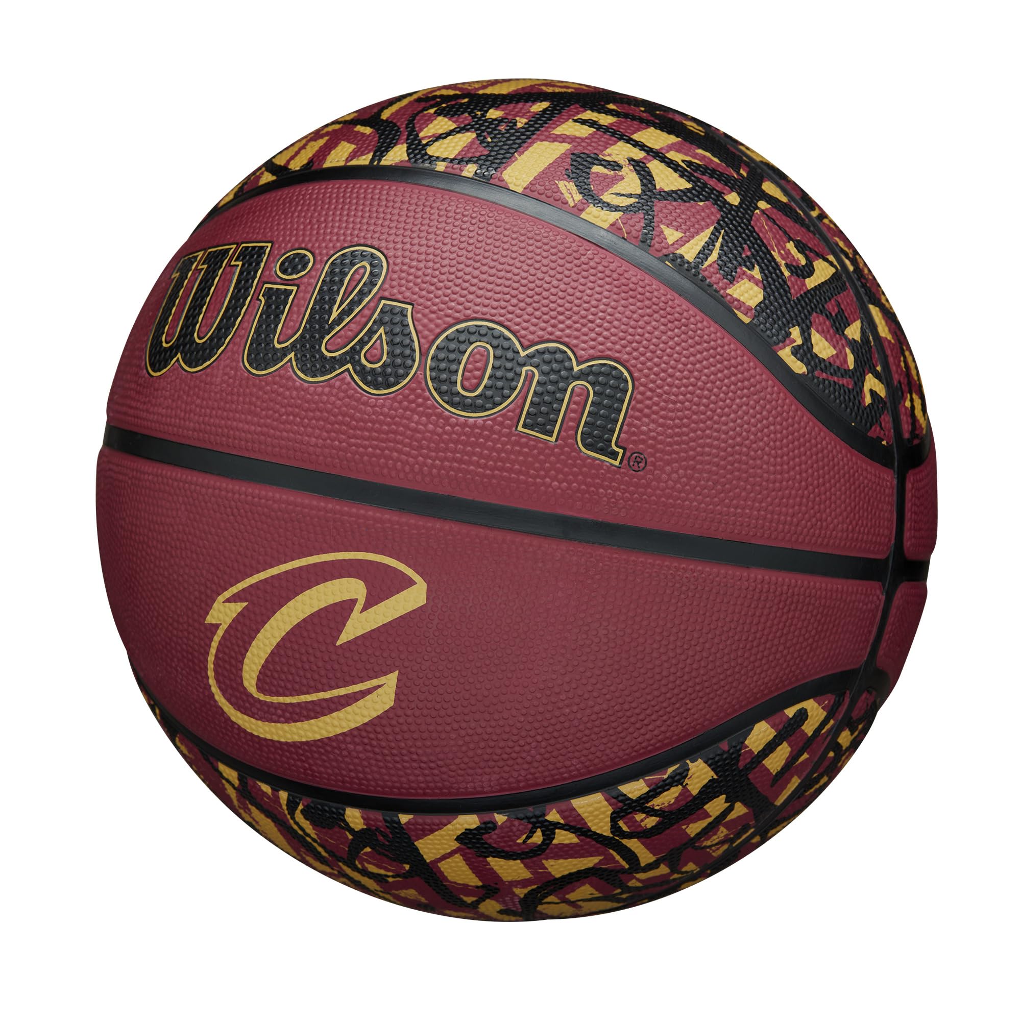 Wilson Nba Team Graffiti Basketball - Cleveland Cavaliers, Size 7-29.5''
