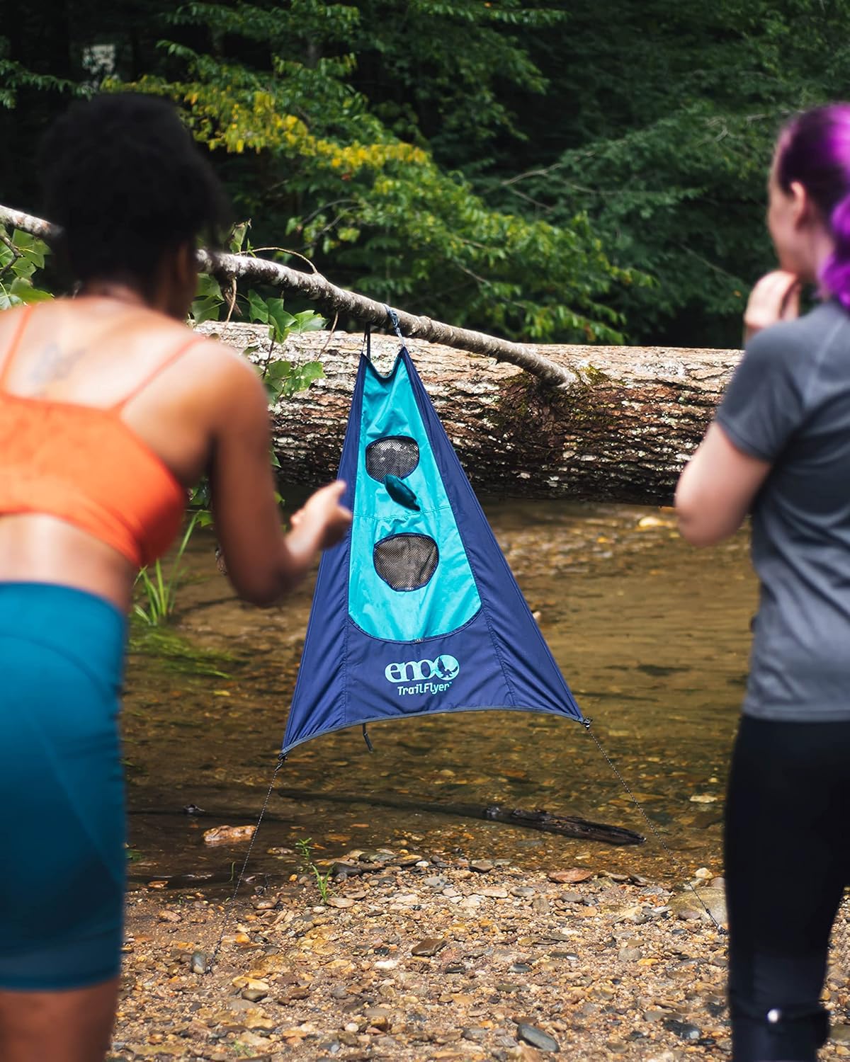 Eno - Trailflyer Outdoor Game - Outdoor Accessories For Hiking, Camping, Beach, And Festivals - Navy/Seafoam