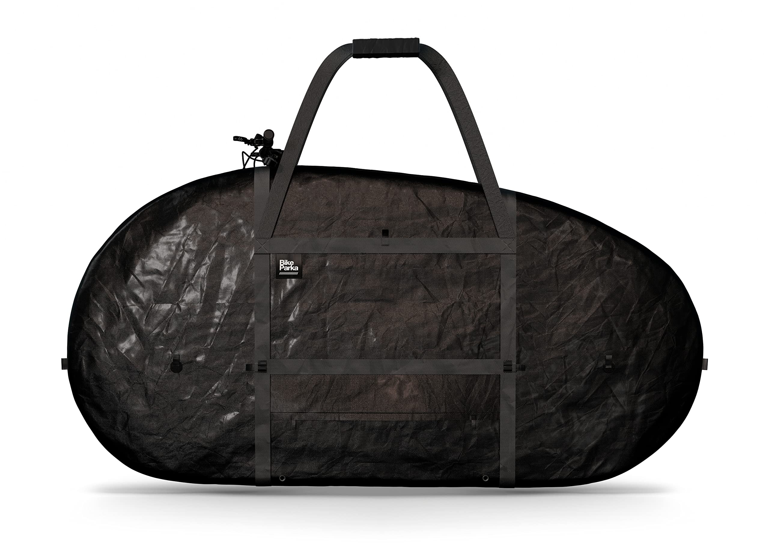 BikeParka RoughSac Bike Transport Bag - Durable, Adjustable Waterproof Protection for Bikes - Fits with/without Front Wheel, Inc