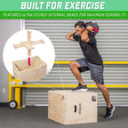 Gosports Fitness Launch Box - 3-In-1 Plyo Jump Box For Exercises Of All Skill Levels