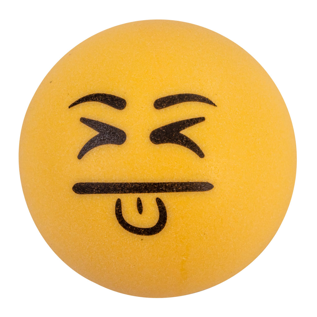 Stiga 6 Pack Emoji Table Tennis Balls - 40Mm Ittf Regulation Size And Weight Ping Pong Balls