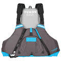 Yukon Charlies Sport Paddle Life Vest, Carbon/Light Blue, Large/XL (VM-002R)