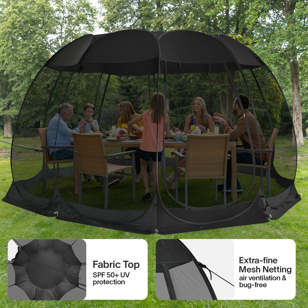 Alvantor Pop Up Screen House, Outdoor Mosquito Mesh Tent With Uv Resistant, Pop Up Canopy Easy Up, Foldable Screen Room For Camp