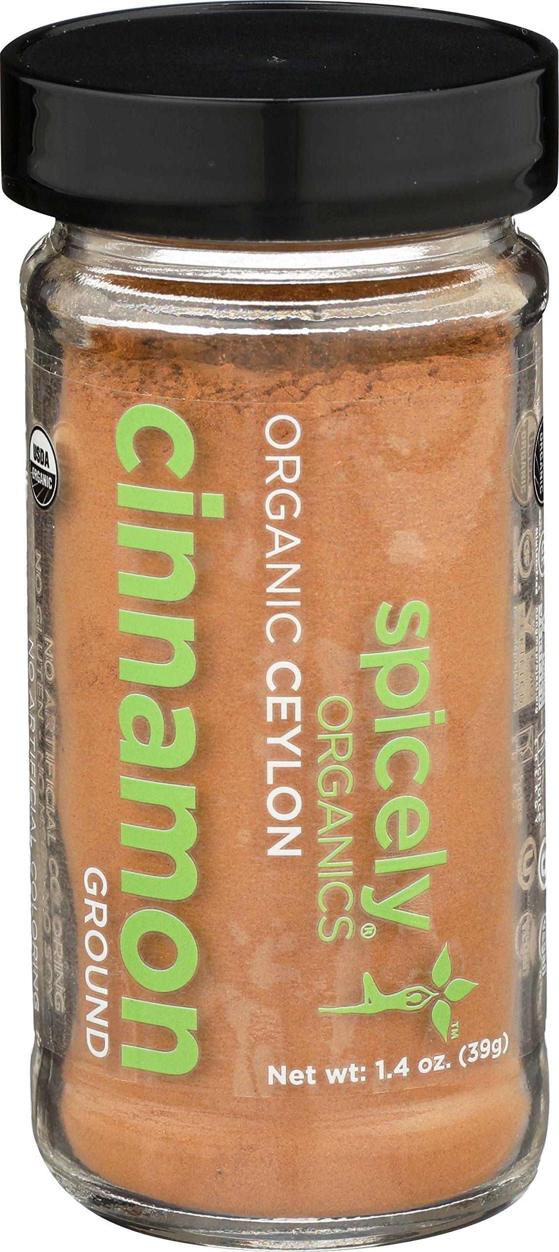 Spicely Organic Cinnamon Ground Ceylon 1.4 Oz Certified Gluten Free
