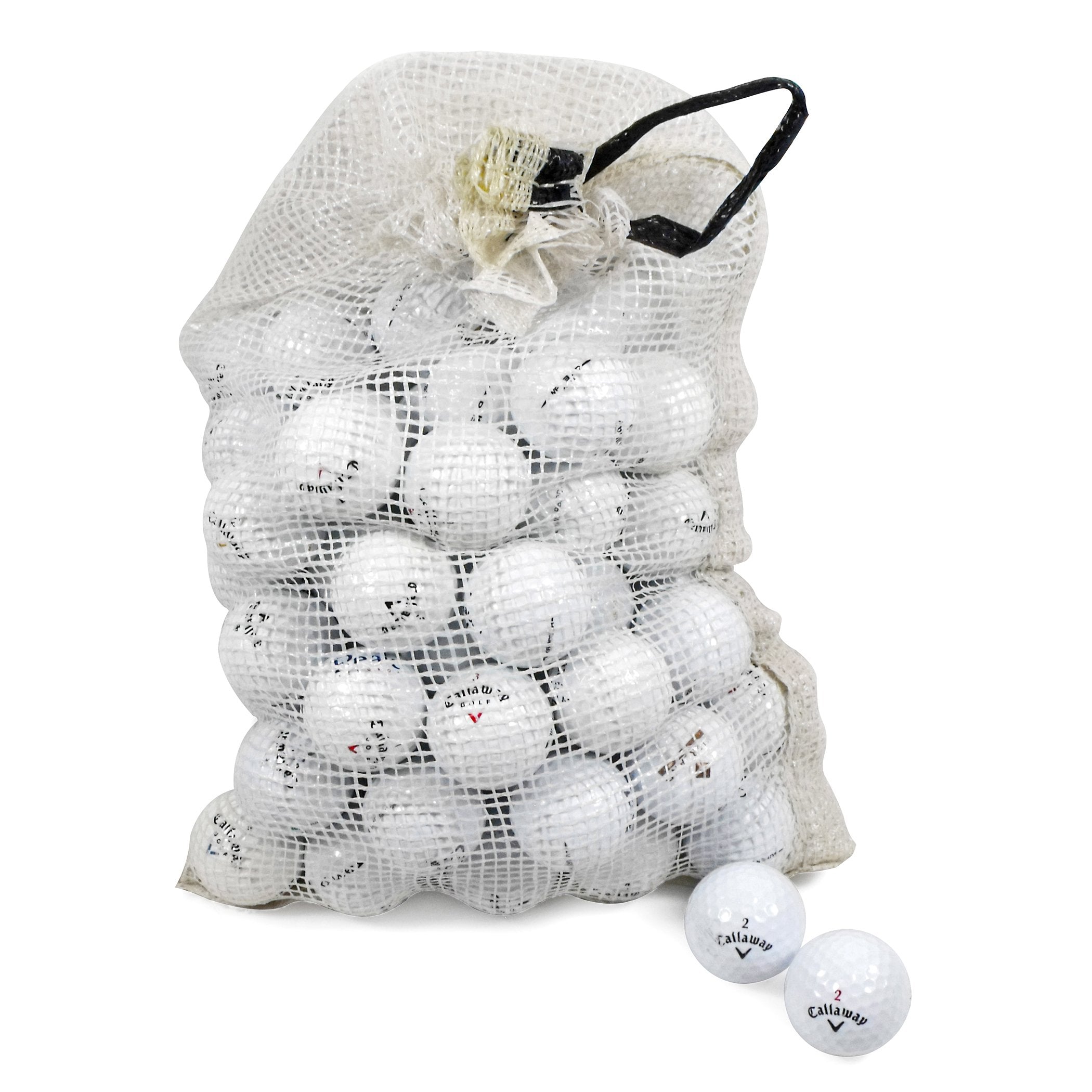 Callaway Assorted Models Recycled B/C Grade Golf Balls In Onion Mesh Bag (72-Piece), White