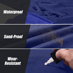 Odoland Beach Picnic Blanket, 43.3 X 27.5 Sandproof Waterproof Outdoor Pocket Blanket With Portable Bag, Foldable Lightweight Sa