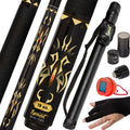 Ignatgames 2-Pieces Pool Cue Stick - 58 '' Canadian Maple Professional Billiard Pool Cues Sticks With Low Deflection Shaft - Har