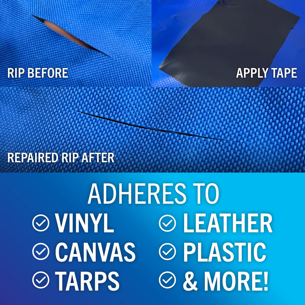 Repair Tape Fabric Repair Boat Covers Canvas Tent Repair Tape Pop Up Camper Rv Awning Repair Tape Tarp Canopy Tear & Vinyl Water
