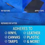 Repair Tape Fabric Repair Boat Covers Canvas Tent Repair Tape Pop Up Camper Rv Awning Repair Tape Tarp Canopy Tear & Vinyl Water