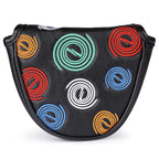 Golf Mallet Putter Head Covers, Strong Protective Mallet Putter Headcover Magnetic For Odyssey Scotty Cameron Taylormade Black