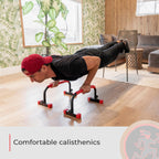 Rubberbanditz Calisthenics Parallel Bars At Home Workout Equipment Ideal For Push Ups, Dips, Handstands, Gymnastics