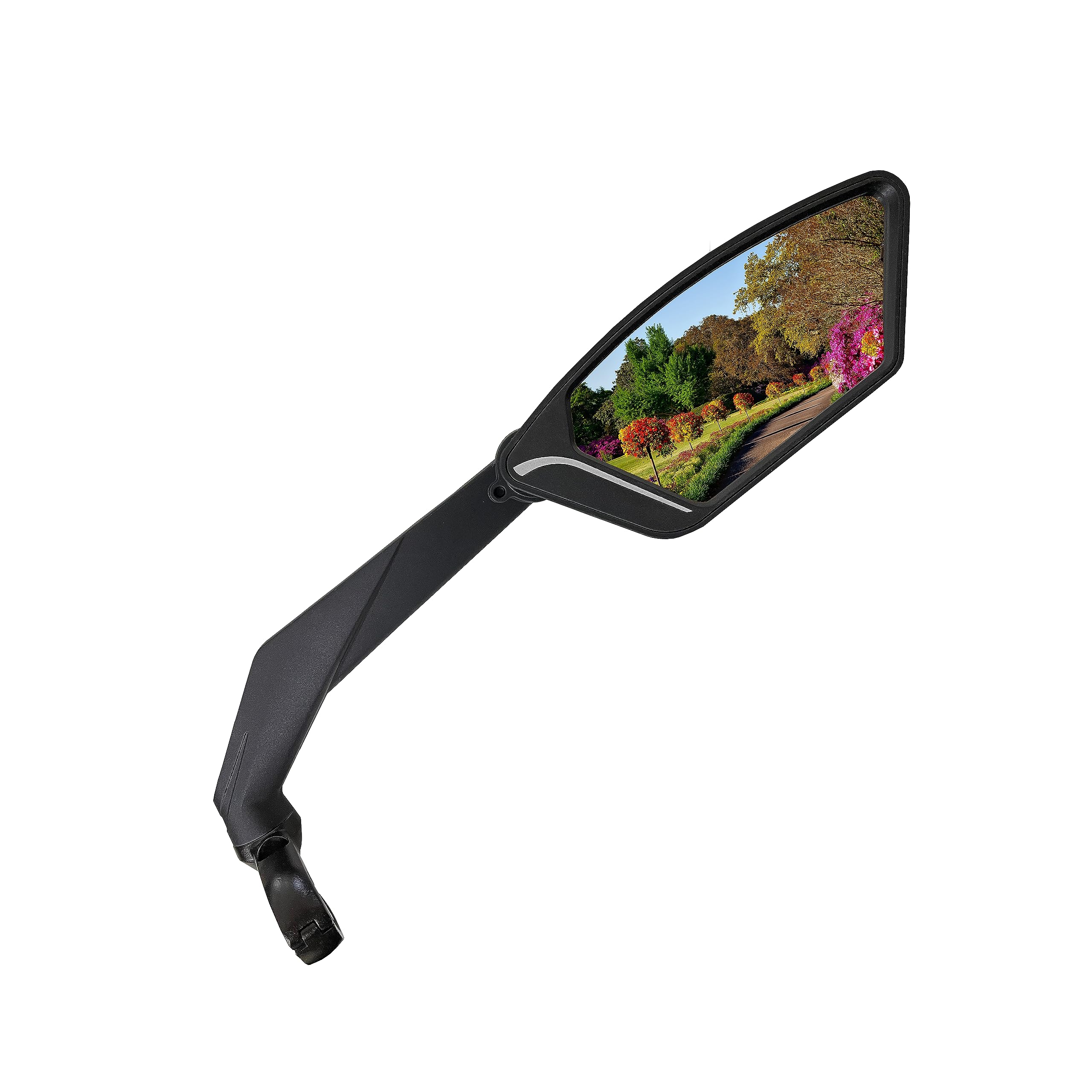 Meachow 2024New Handlebar Bike Mirror, Scratch Resistant Glass Lens, Ultra-Hd, E-Bike Mirror, Bicycle Mirror, (Silver Right Side
