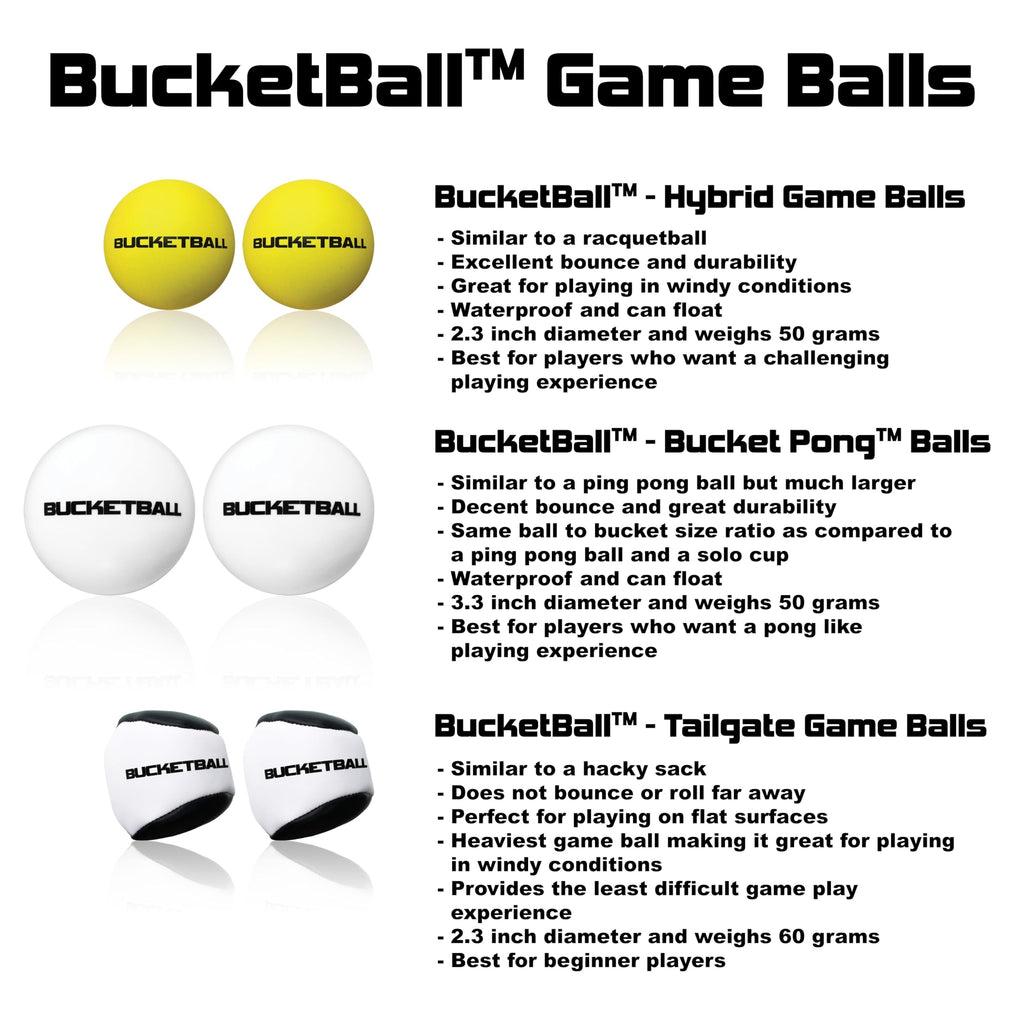 Bucketball | Usa Edition Combo Pack | Best Beach, Pool, Yard, Camping, Tailgate, Bbq, Lawn, Water, Indoor, Outdoor Game Toy For