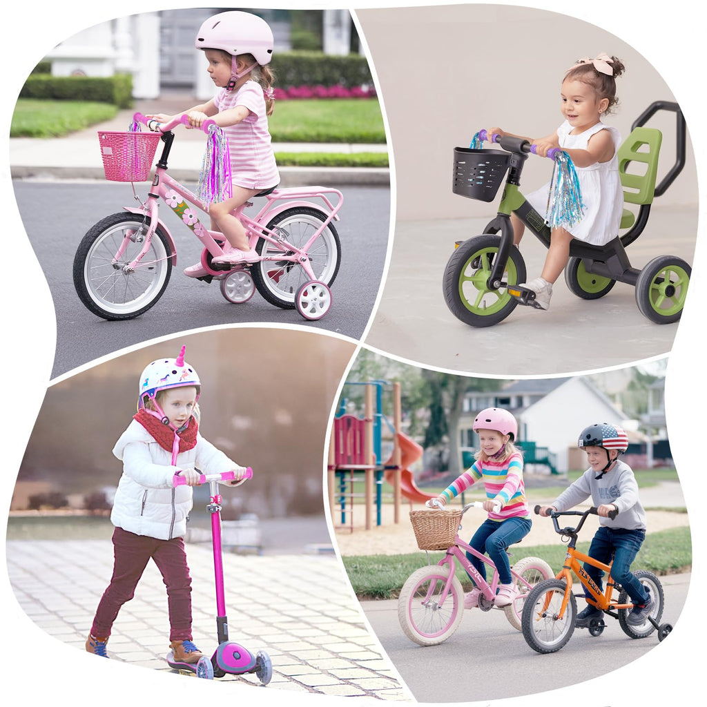 Saplize Bike Handlebar Grips, For Kids Girls Boys Bikes, Balance Bikes, Road Bikes And Scooters, Length 49, Blue