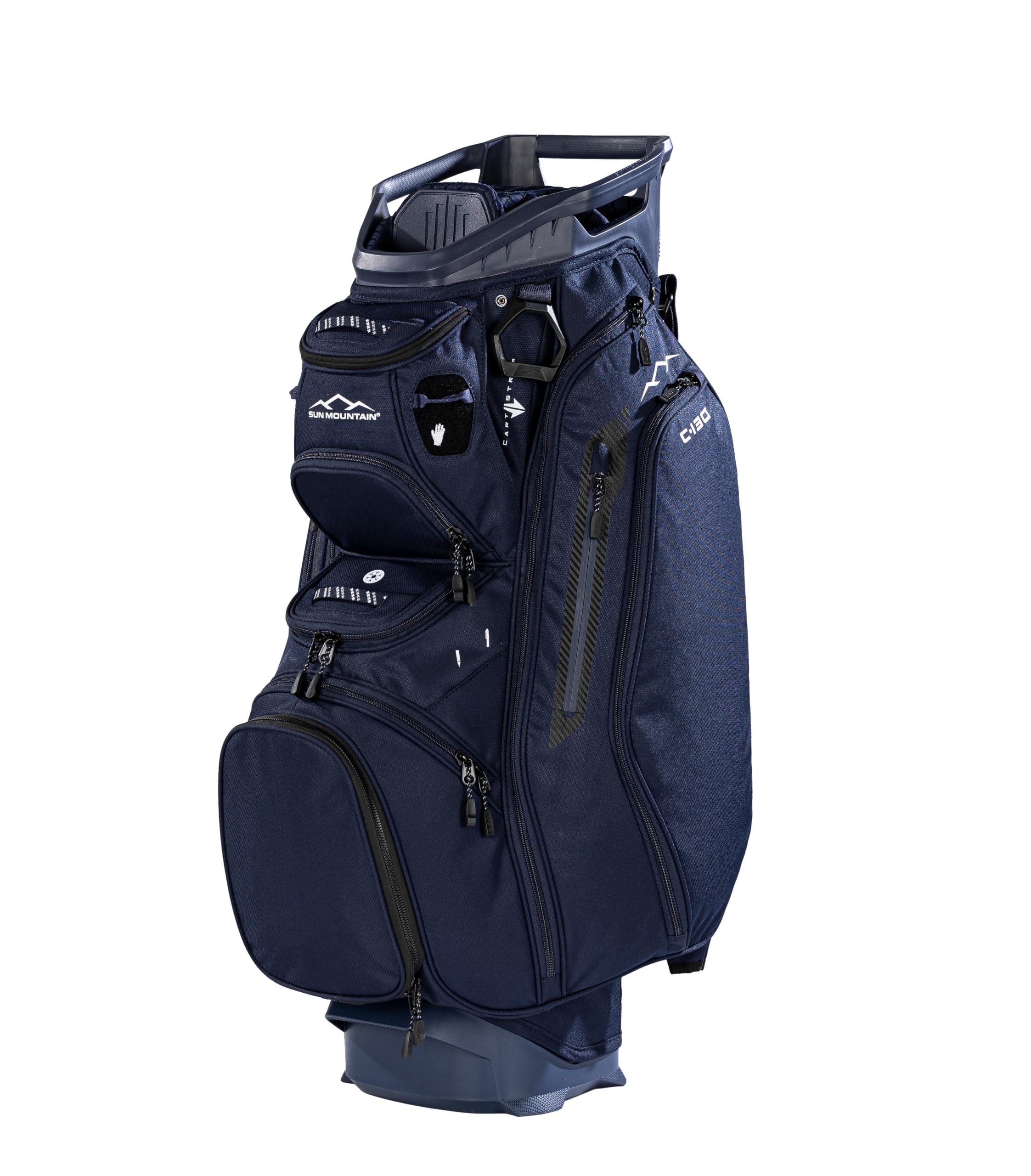 Sun Mountain Mens C130 Lightweight Cart Golf Bag, 14-Way Top, 2026 Model - Navy