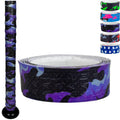Easton | 1.10mm Flow Tack Bat Grip | Baseball / Softball | Purple & Black Camo