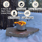 Branded Boards | Made In Usa | Portable Mini Bonfire Campfire In A Can | Reusable & Up To 5 Hours Of Burn Time | Picnics Parties