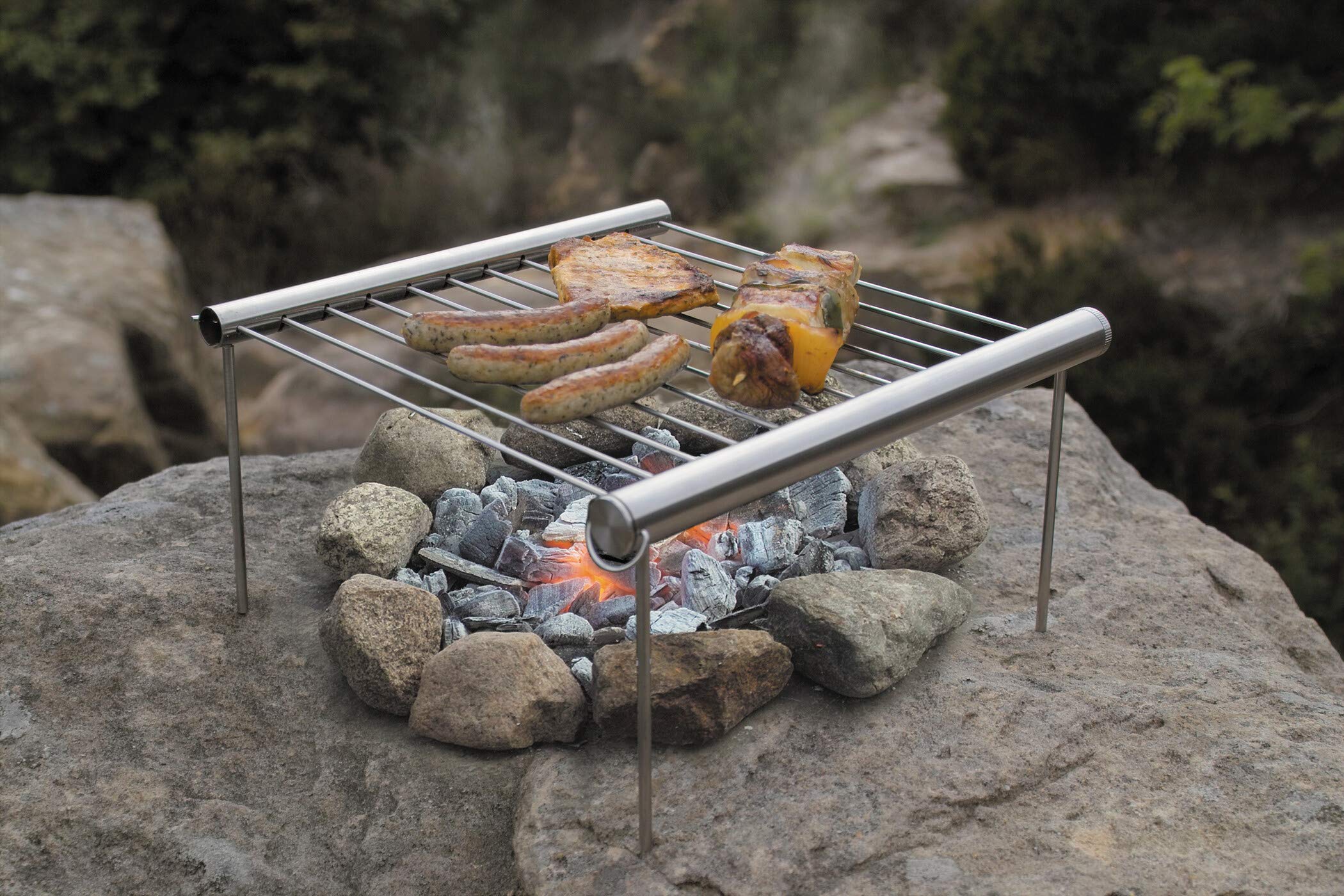 Uco Grilliput Portable Grill For Camping, Stainless Steel