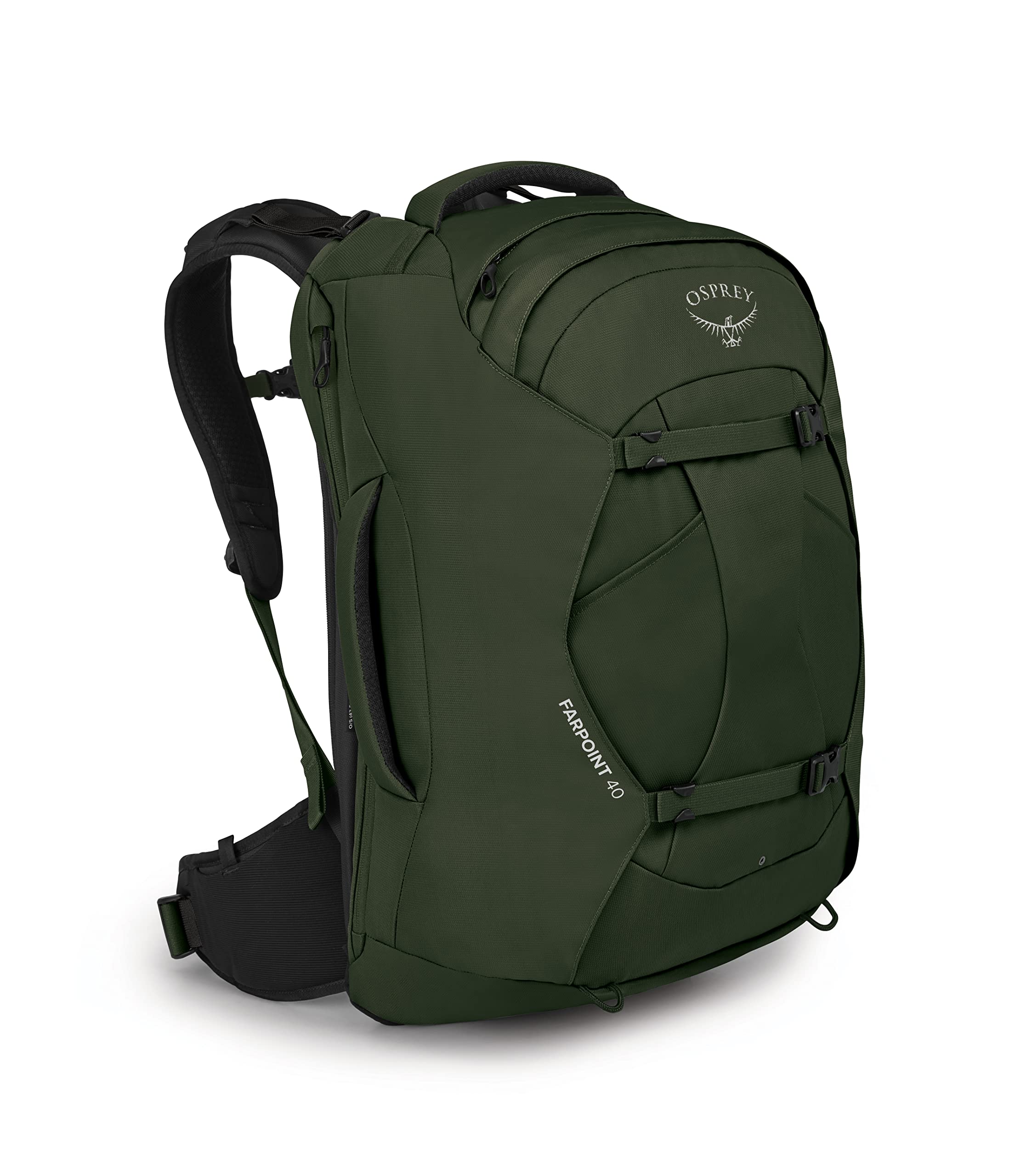 Osprey Farpoint 40L Mens Travel Backpack, Gopher Green
