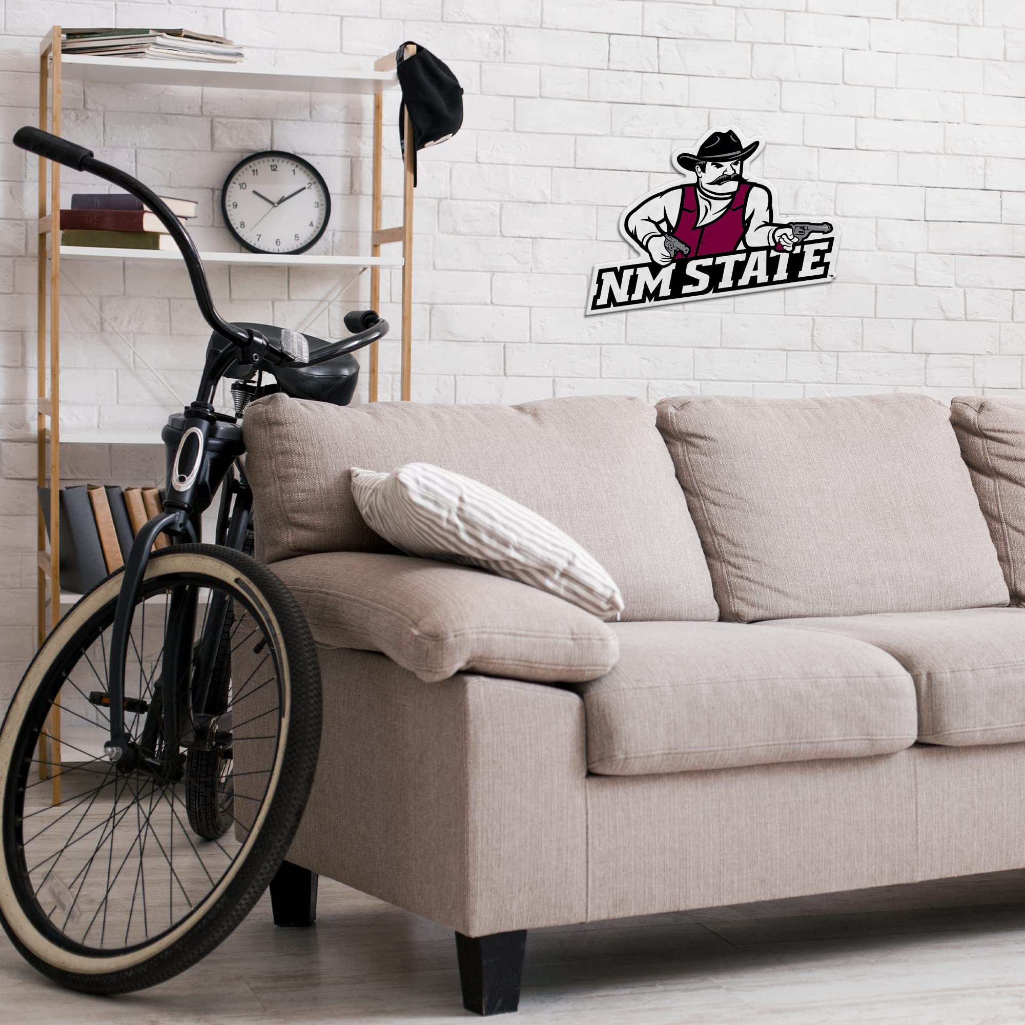 Rico Industries Ncaa New Mexico State Aggies Primary Shape Cut Pennant - Home And Living Room D  Cor - Soft Felt Ez To Hang