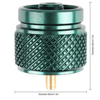 Rideiwake Camping Stove Adapter 1 Lb Propane Small Tank Input En417 Lindal Valve Output Outdoor Cylinder Lpg Canister Adapter Fo