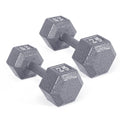 Cap Barbell Cast Iron Hex Dumbbell, Pair, 25 Lb