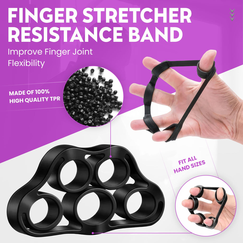 Hand Gripper Strengthener, 7 Pack Adjustable Resistance 22-220Lbs (10-100Kg) Forearm Exerciser, Grip Strength Trainer For Muscle
