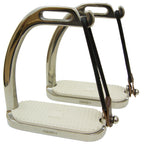 Coronet Fillis Peacock Safety Stirrup Irons With Pad, 4 3/4-Inch