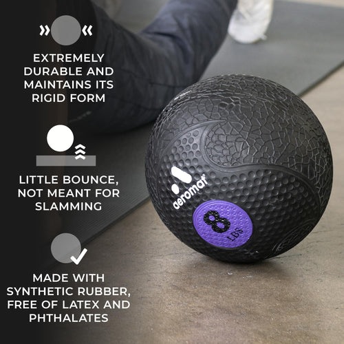 Aeromat Extreme Elite 30 Lb Medicine Balls For Exercise - 10'' Diameter Workout Ball, Weighted Balls For Exercise, Weight Ball,