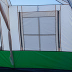 Ktt Extra Large Tent 8-10 Person,Family Cabin Tents,2 Rooms,3 Doors And 3 Windows With Mesh,Straight Wall,Waterproof,Double Laye
