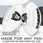 Franklin Sports Nfl Las Vegas Raiders Autograph Football - Official Size White Panel Souvenir Football For Autographs + Signatur