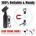 59Golf - Golf Club Cleaning Kit : Foaming Golf Club Brush With Water/Soap Tank + Golf Club Towel + Golf Ball Towel + Magnetic Ke