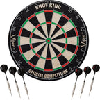 Viper By Gld Products Viper Vault Cabinet & Shot Sisal/Bristle Ready-To-Play Bundle: Elite Set (Shot King Dartboard, Darts, Shad