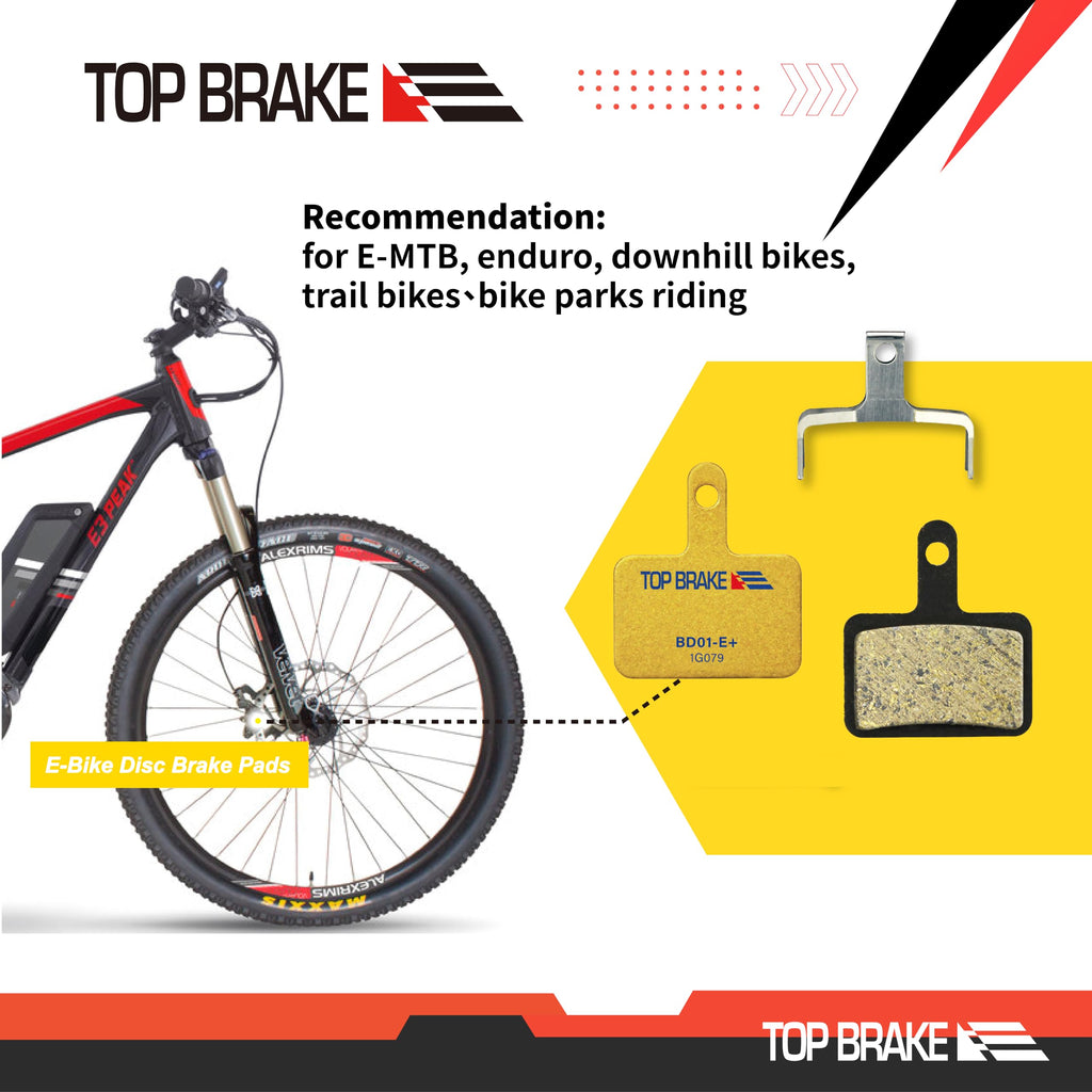 Top Brake Disc Bike Brake Pads For Shimano Deore Br-M515525375M575M515 T615 T675 M505 Trp Hylex, Hyrd, Spyre Slc, Hywire, Slate