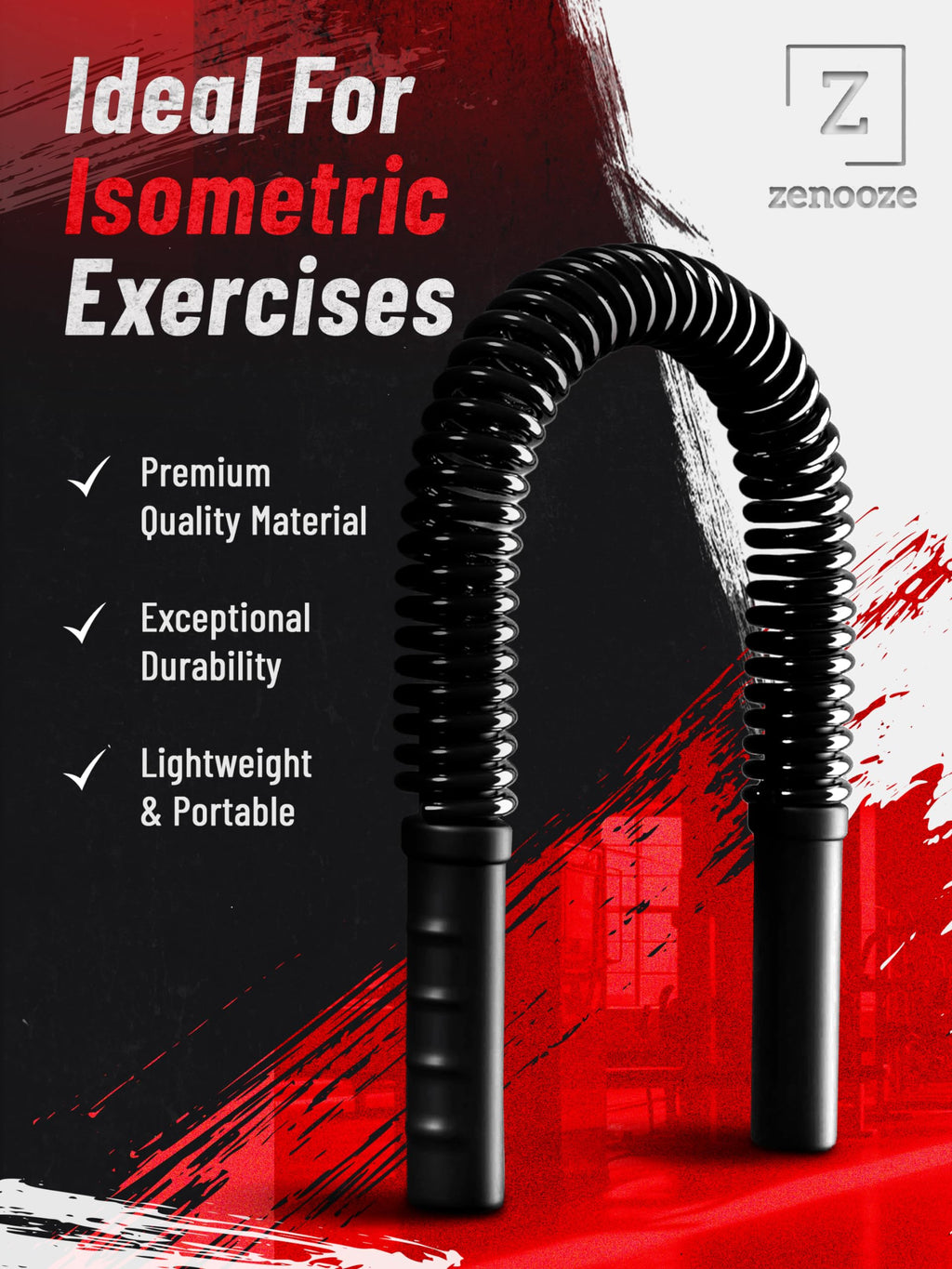 Zenooze'S Power Twister Flex Bar, The Ultimate Upper Body Exercise Equipment For Strengthening Your Chest Workout, Shoulders,Bic