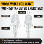 Newme Fitness  Bodyweight Workout Cards, Instructional Fitness Deck For Women & Men, Beginner Fitness Guide To Training Exercise