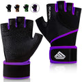 Htzploo Workout Gloves Gym Gloves Weight Lifting Gloves For Women With Full Palm Pad,Strong Wrist Wraps Support,Enhanced Grip,Fo
