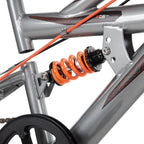 Huffy Valcon 20'' Boy'S Mountain Bike, Ideal For Ages 5-9, Rugged And Durable Design, Full Suspension, 6 Speed, Adjustable, Twis