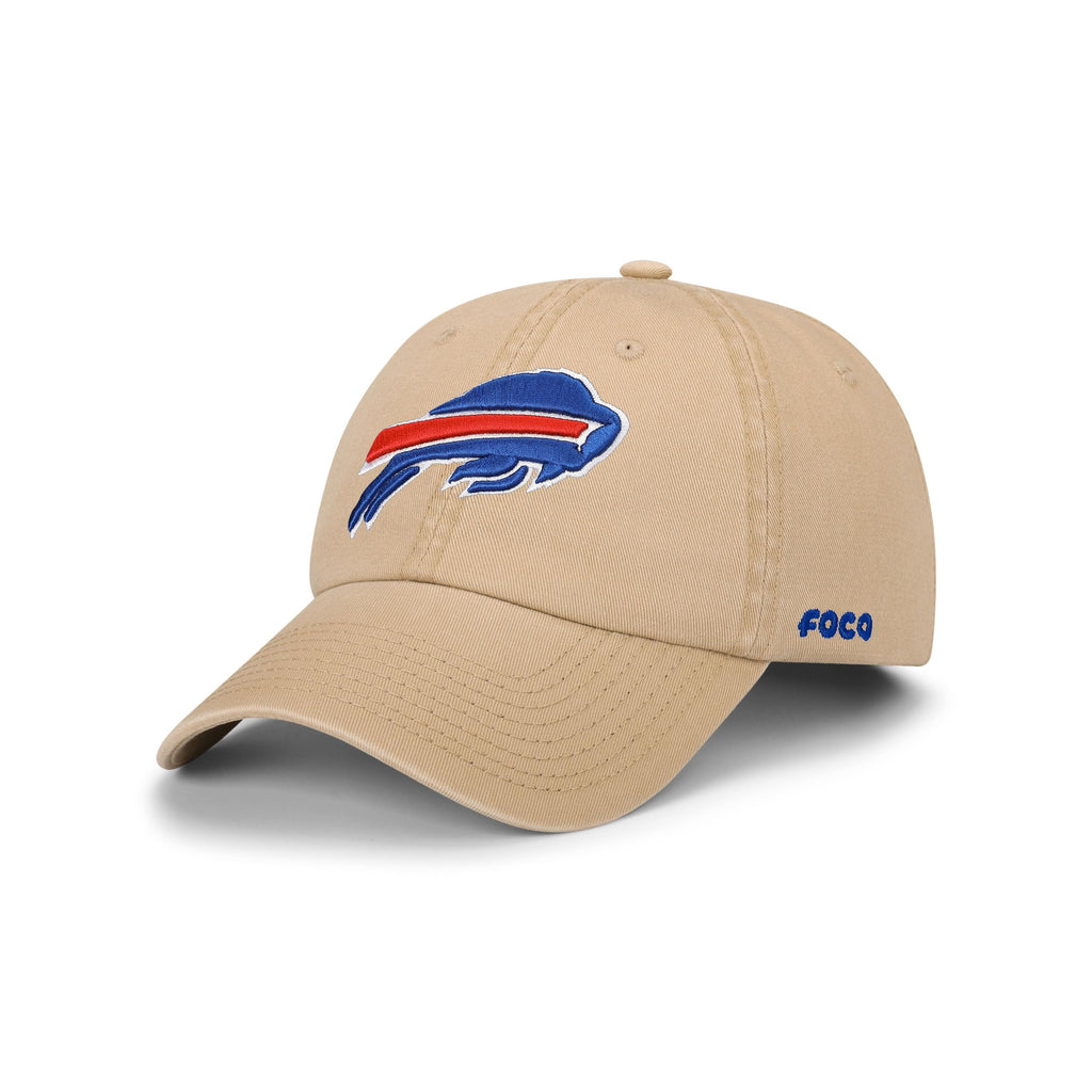 Foco Men'S Buffalo Bills-Khaki Cap Nfl Logo Casual Hat, Team Color