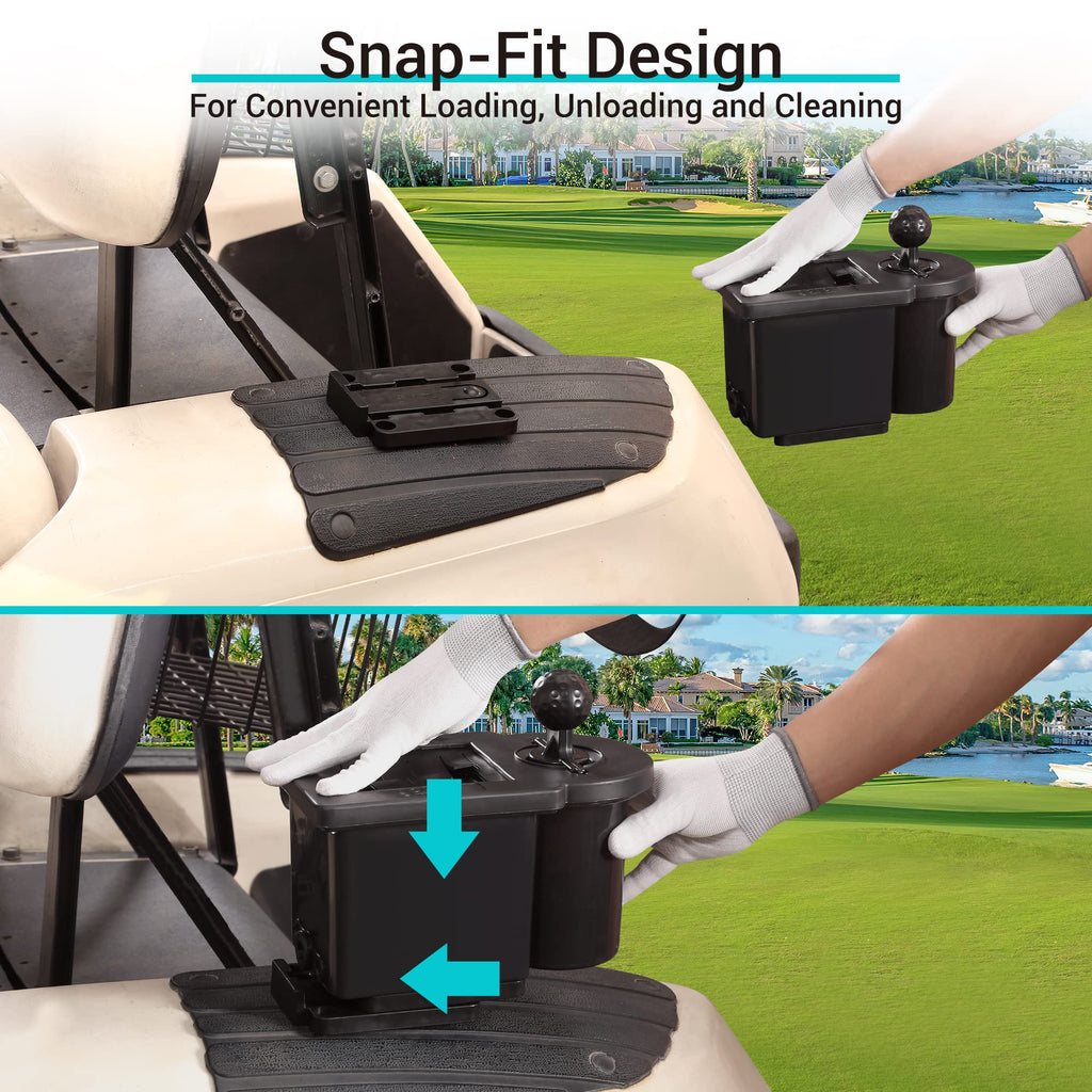 10L0L Golf Cart Ball Washer And Club Head Cleaner Kit Detachable Golf Club Head And Ball Washer Golf Cleaner For Ezgo Club Car Y