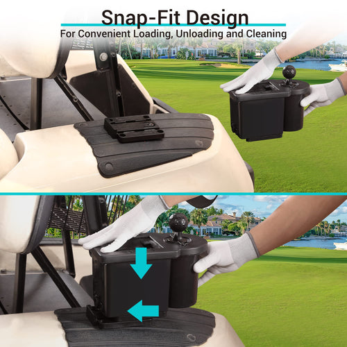 10L0L Golf Cart Ball Washer And Club Head Cleaner Kit Detachable Golf Club Head And Ball Washer Golf Cleaner For Ezgo Club Car Y
