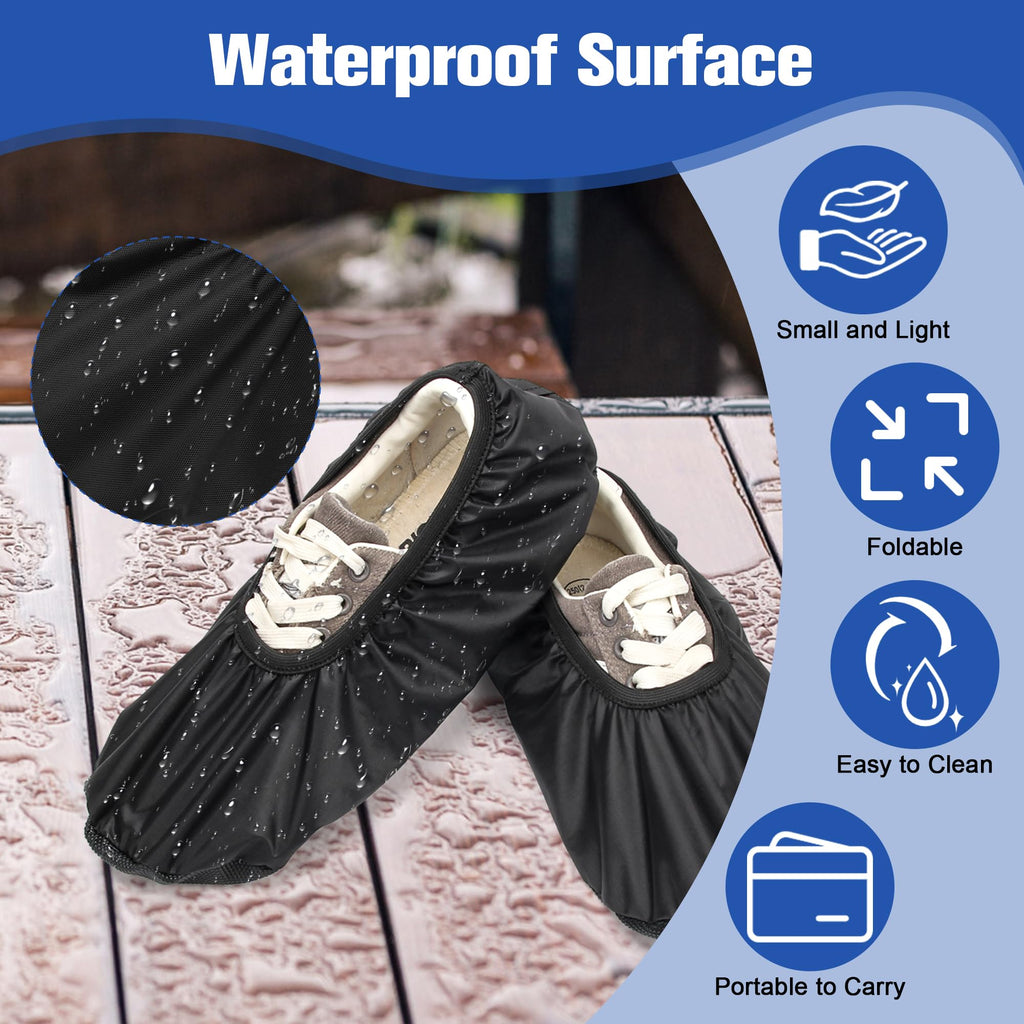 Coitek Bowling Shoe Covers, Shoe Protector Covers For Bowling Shoe Waterproof Reusable And Anti Slip (Medium)