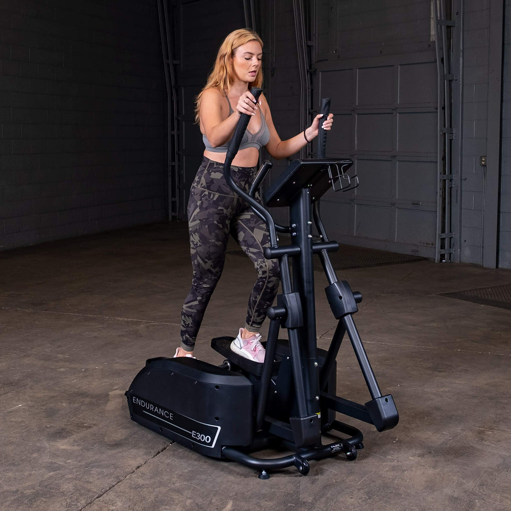 Body-Solid (E300) Elliptical Trainer Machine, Cardio Workout Crosstrainer Exercising Machines For Home & Commercial Gym With 300